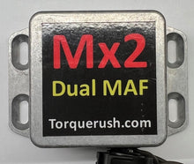 Mx2 V3, V5 Dual MAF sensor module. V5 configurable for voltage or frequency based MAFs. Programmable for up to 10V output in voltage output mode.